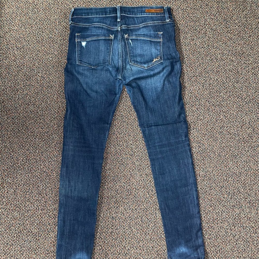 Express Mid Rise Legging Skinny Jean Ripped - Picture 2 of 4